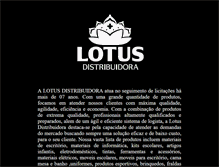 Tablet Screenshot of lotusdistribuidora.com